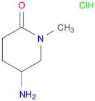 2-Piperidinone, 5-amino-1-methyl-, hydrochloride (1:1)