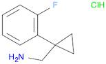 Cyclopropanemethanamine, 1-(2-fluorophenyl)-, hydrochloride (1:1)