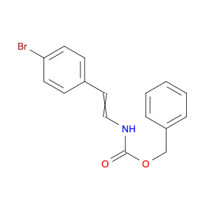 Carbamic acid, N-[2-(4-bromophenyl)ethenyl]-, phenylmethyl ester