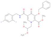 2-Pyridinecarboxylic acid, 5-[[[(2,4-difluorophenyl)methyl]amino]carbonyl]-1-(2,2-dimethoxyethyl...