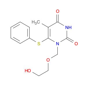 2,4(1H,3H)-Pyrimidinedione, 1-[(2-hydroxyethoxy)methyl]-5-methyl-6-(phenylthio)-