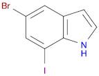 1H-Indole, 5-bromo-7-iodo-