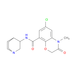 2H-1,4-Benzoxazine-8-carboxamide, N-1-azabicyclo[2.2.2]oct-3-yl-6-chloro-3,4-dihydro-4-methyl-3-ox…