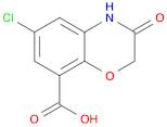 2H-1,4-Benzoxazine-8-carboxylic acid, 6-chloro-3,4-dihydro-3-oxo-