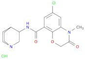 2H-1,4-Benzoxazine-8-carboxamide, N-1-azabicyclo[2.2.2]oct-3-yl-6-chloro-3,4-dihydro-4-methyl-3-ox…