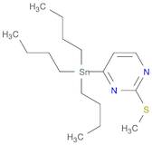 Pyrimidine, 2-(methylthio)-4-(tributylstannyl)-