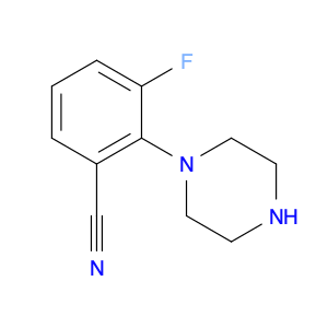 Benzonitrile, 3-fluoro-2-(1-piperazinyl)-