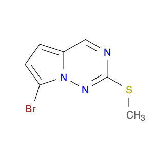 Pyrrolo[2,1-f][1,2,4]triazine, 7-bromo-2-(methylthio)-