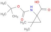 Cyclopropanecarboxylic acid, 1-[[(1,1-dimethylethoxy)carbonyl]amino]-2,2-dimethyl-