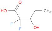 Pentanoic acid, 2,2-difluoro-3-hydroxy-