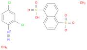 Benzenediazonium, 2,4-dichloro-, 1,5-naphthalenedisulfonate, hydrate (1:1:2)