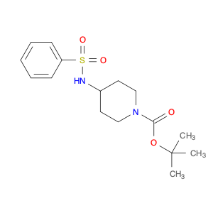 1-Piperidinecarboxylic acid, 4-[(phenylsulfonyl)amino]-, 1,1-dimethylethyl ester