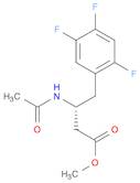 Benzenebutanoic acid, β-(acetylamino)-2,4,5-trifluoro-, methyl ester, (βR)-