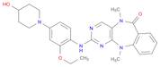 6H-Pyrimido[4,5-b][1,4]benzodiazepin-6-one, 2-[[2-ethoxy-4-(4-hydroxy-1-piperidinyl)phenyl]amino...