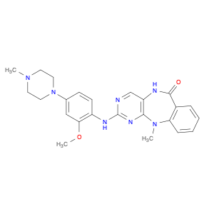 6H-Pyrimido[4,5-b][1,4]benzodiazepin-6-one, 5,11-dihydro-2-[[2-methoxy-4-(4-methyl-1-piperazinyl)p…