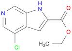 1H-Pyrrolo[2,3-c]pyridine-2-carboxylic acid, 4-chloro-, ethyl ester