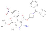 3,5-Pyridinedicarboxylic acid, 2-amino-1,4-dihydro-6-methyl-4-(3-nitrophenyl)-, 3-[1-(diphenylmeth…