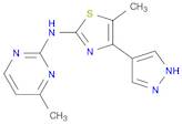 2-Pyrimidinamine, 4-methyl-N-[5-methyl-4-(1H-pyrazol-4-yl)-2-thiazolyl]-