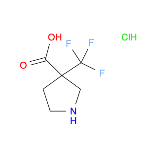 3-Pyrrolidinecarboxylic acid, 3-(trifluoromethyl)-, hydrochloride (1:1)