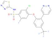 Benzenesulfonamide, 5-chloro-2-fluoro-4-[2-(4-pyridazinyl)-4-(trifluoromethyl)phenoxy]-N-1,3,4-t...