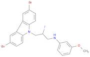 9H-Carbazole-9-propanamine, 3,6-dibromo-β-fluoro-N-(3-methoxyphenyl)-