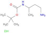 Carbamic acid, N-(3-amino-1-methylpropyl)-, 1,1-dimethylethyl ester, hydrochloride (1:1)