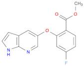 Benzoic acid, 4-fluoro-2-(1H-pyrrolo[2,3-b]pyridin-5-yloxy)-, methyl ester