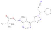 Propanoic acid, 2,2-dimethyl-, [4-[1-(2-cyano-1-cyclopentylethyl)-1H-pyrazol-4-yl]-7H-pyrrolo[2,3-…