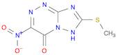 [1,2,4]Triazolo[5,1-c][1,2,4]triazin-4(6H)-one, 7-(methylthio)-3-nitro-