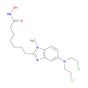 1H-Benzimidazole-2-heptanamide, 5-[bis(2-chloroethyl)amino]-N-hydroxy-1-methyl-