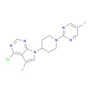 4-Chloro-5-fluoro-7-(1-(5-fluoropyrimidin-2-yl)piperidin-4-yl)-7H-pyrrolo[2,3-d]pyrimidine