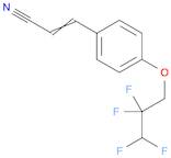 2-Propenenitrile, 3-[4-(2,2,3,3-tetrafluoropropoxy)phenyl]-