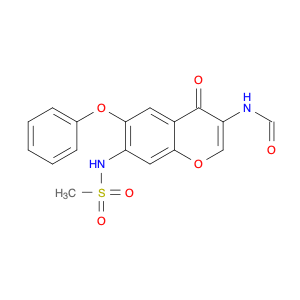 Methanesulfonamide, N-[3-(formylamino)-4-oxo-6-phenoxy-4H-1-benzopyran-7-yl]-