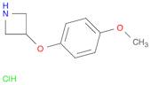 Azetidine, 3-(4-methoxyphenoxy)-, hydrochloride (1:1)