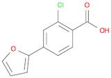 Benzoic acid, 2-chloro-4-(2-furanyl)-