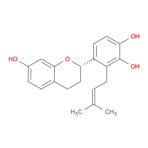 1,2-Benzenediol, 4-[(2S)-3,4-dihydro-7-hydroxy-2H-1-benzopyran-2-yl]-3-(3-methyl-2-buten-1-yl)-