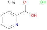 2-Pyridinecarboxylic acid, 3-methyl-, hydrochloride (1:1)