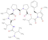 L-Proline, N,N-dimethyl-L-valyl-L-valyl-N-methyl-L-valyl-L-prolyl-, (1S)-1-[[(2S)-2,5-dihydro-3-me…