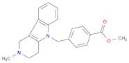 Benzoic acid, 4-[(1,2,3,4-tetrahydro-2-methyl-5H-pyrido[4,3-b]indol-5-yl)methyl]-, methyl ester