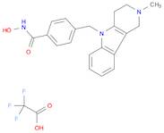 Benzamide, N-hydroxy-4-[(1,2,3,4-tetrahydro-2-methyl-5H-pyrido[4,3-b]indol-5-yl)methyl]-, 2,2,2-...