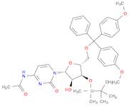 Cytidine, N-acetyl-5'-O-[bis(4-methoxyphenyl)phenylmethyl]-3'-O-[(1,1-dimethylethyl)dimethylsilyl]…