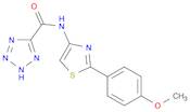 2H-Tetrazole-5-carboxamide, N-[2-(4-methoxyphenyl)-4-thiazolyl]-