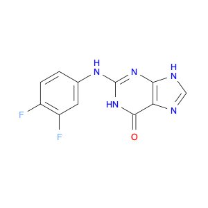 6H-Purin-6-one, 2-[(3,4-difluorophenyl)amino]-1,9-dihydro-