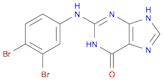 6H-Purin-6-one, 2-[(3,4-dibromophenyl)amino]-1,9-dihydro-