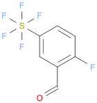 Sulfur, pentafluoro(4-fluoro-3-formylphenyl)-, (OC-6-21)-