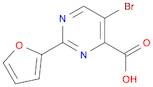 4-Pyrimidinecarboxylic acid, 5-bromo-2-(2-furanyl)-