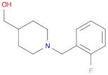 4-Piperidinemethanol, 1-[(2-fluorophenyl)methyl]-