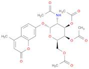 2H-1-Benzopyran-2-one, 4-methyl-7-[[3,4,6-tri-O-acetyl-2-(acetylamino)-2-deoxy-α-D-galactopyranosy…