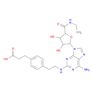 Benzenepropanoic acid, 4-[2-[[6-amino-9-(N-ethyl-β-D-ribofuranuronamidosyl)-9H-purin-2-yl]amino]et…