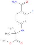 Alanine, N-[4-(aminocarbonyl)-3-fluorophenyl]-2-methyl-, methyl ester